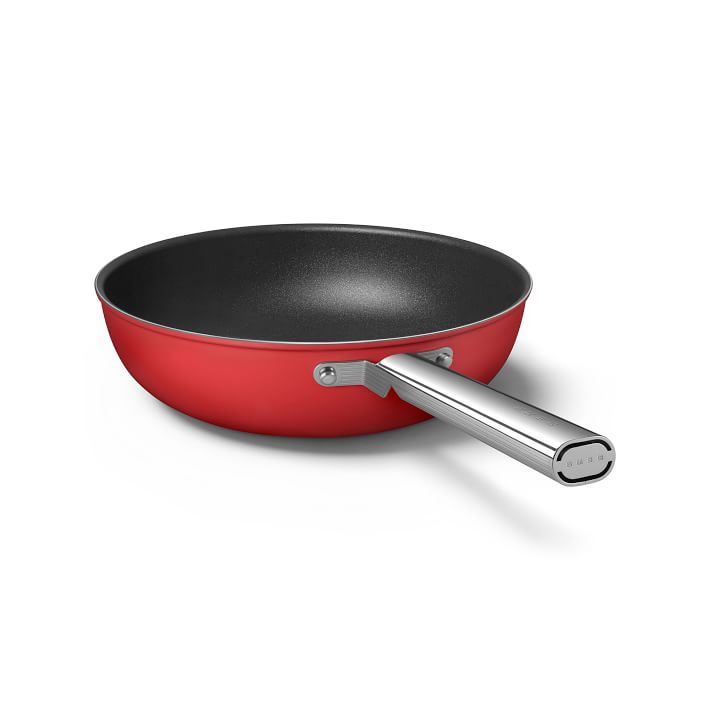 Smeg 12 Nonstick Wok - Red