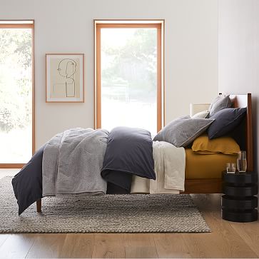 Washed Cotton Percale Quilt & Shams - Clearance | West Elm