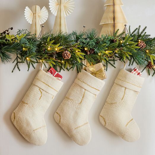 Pre-Lit Faux Woodland Pine Wreath & Garland | West Elm