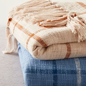 Heather Taylor Home Handwoven Plaid Throw | West Elm