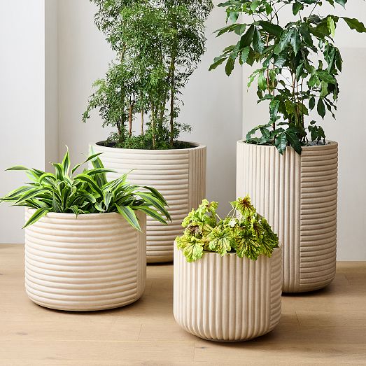 Cecilia Ficonstone Indoor Outdoor Planters 