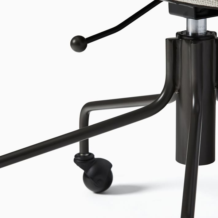 Petal Upholstered Swivel Office Chair West Elm