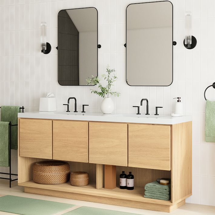 Norre Double Bathroom Vanity (60"–72") | West Elm