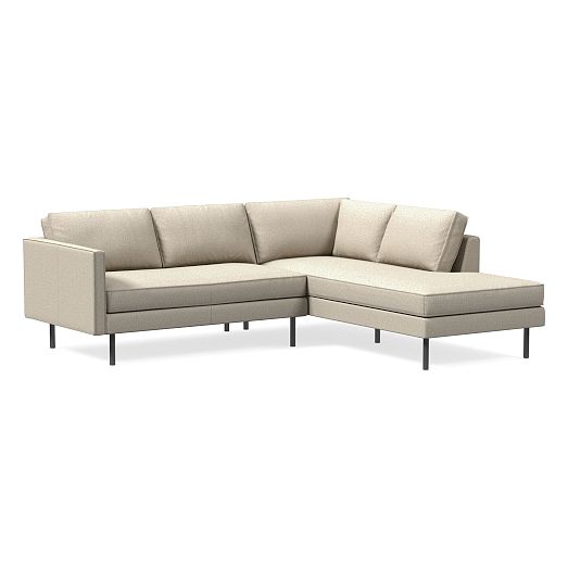Axel 2 Piece Terminal Chaise Sectional Sofa With Chaise West Elm