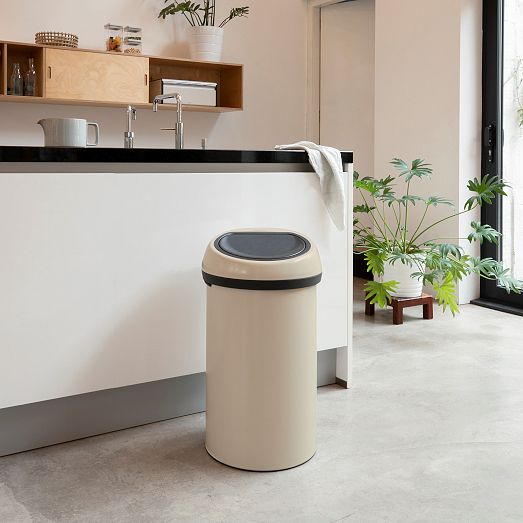 Brabantia Touch Top Trash Can (16 Gallon) West Elm