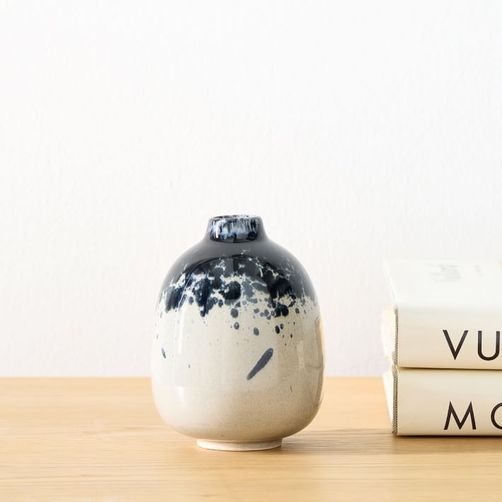 Splatter Glaze Ceramic Vases | West Elm