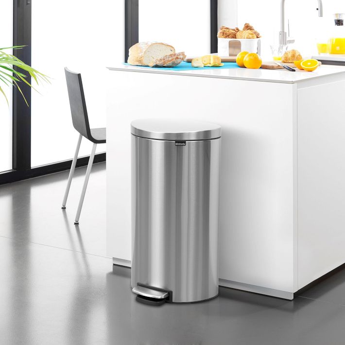 Brabantia FlatBack & SpaceSaving Silent Trash Can West Elm