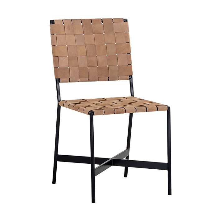 Woven Leather Dining Chair West Elm