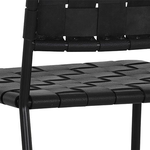 Woven Leather Dining Chair West Elm