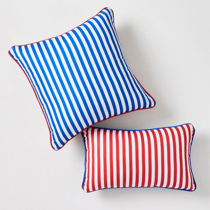 KULE Reversible Stripe Indoor/Outdoor Pillow West Elm