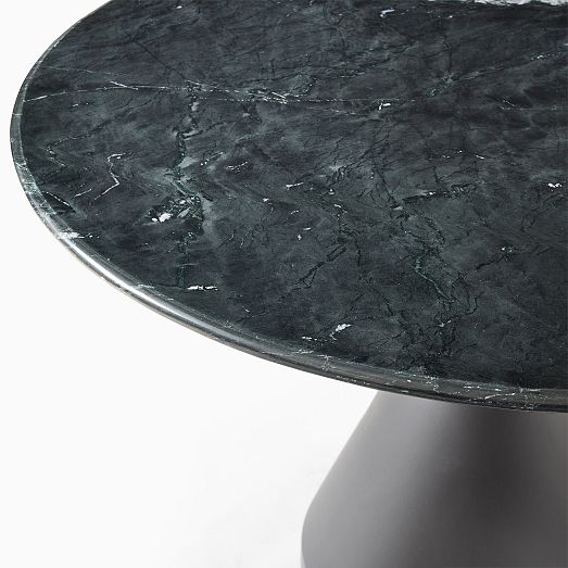 Silhouette Pedestal Marble Round Dining Table (44", 48", 60") West Elm