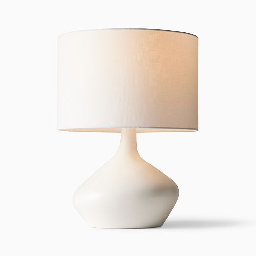 Asymmetric Ceramic Table Lamps | Modern Light Fixtures | West Elm
