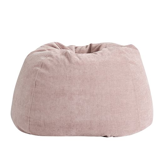 Distressed Velvet Bean Bag Chair West Elm