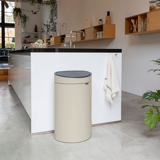 Brabantia Touch Top Trash Can (10.6 Gallon) West Elm