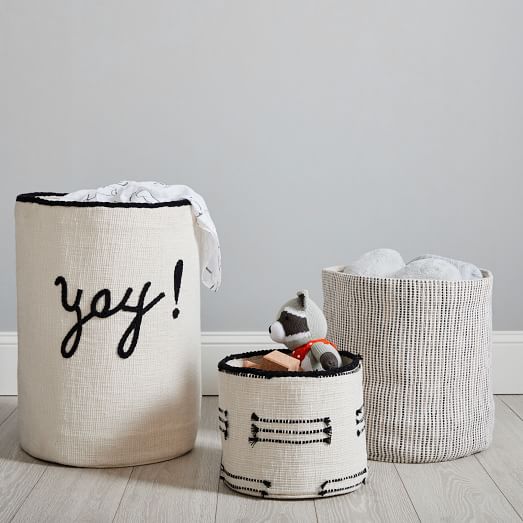Black & White Storage Baskets West Elm