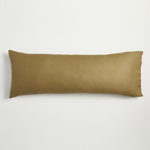 European Flax Linen Body Pillow Cover West Elm