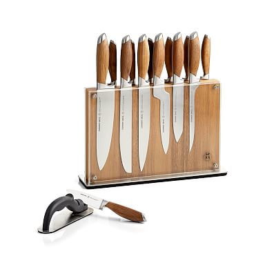 Schmidt Brothers Cutlery Acacia Downtown Knife Block