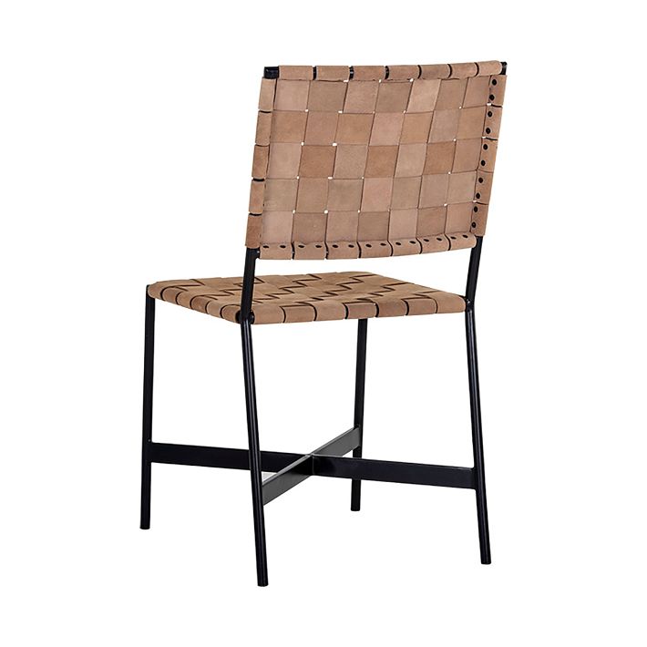 Woven Leather Dining Chair West Elm