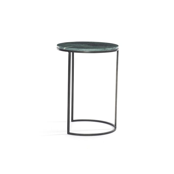 Green Marble Nesting Side Table West Elm