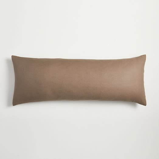 European Flax Linen Body Pillow Cover | West Elm