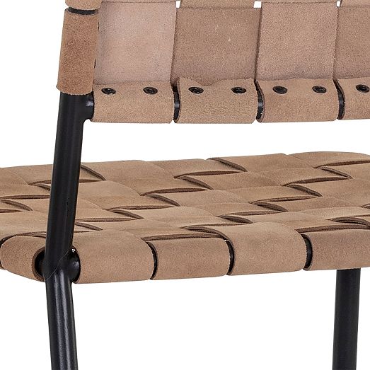 Woven Leather Dining Chair West Elm