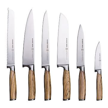 Schmidt Brothers Cutlery 10-piece Black & Brass Knife Block Set