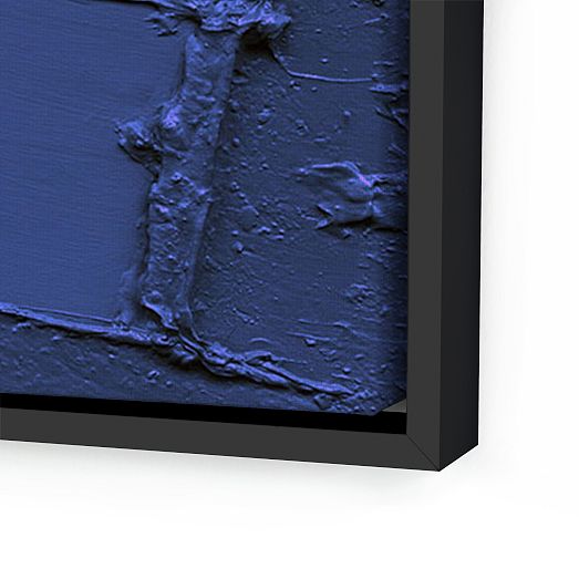 Free Form in Deep Blue Framed Wall Art by The Holly Collective West Elm