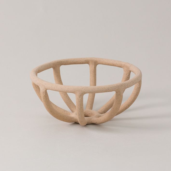 Prong Fruit Bowl, Terracotta: SIN ceramics - Handmade in Brooklyn