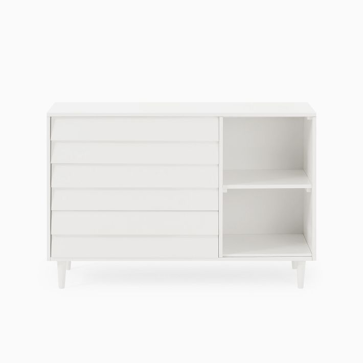 Pippa 3-Drawer Dresser w/ Cubbies (48