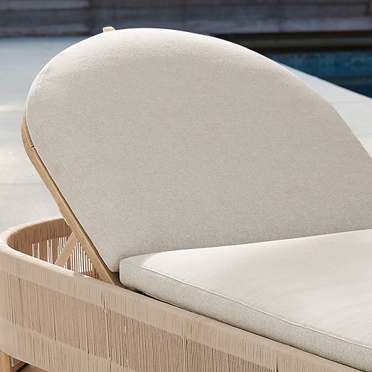 Porto Outdoor Chaise Lounger Replacement Cushions West Elm