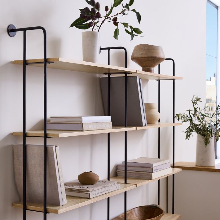 Willow Modular 5Shelf Wall Unit (Set of 2) West Elm