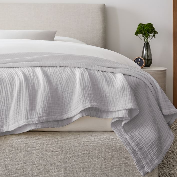 Dreamy Gauze Cotton Blanket West Elm