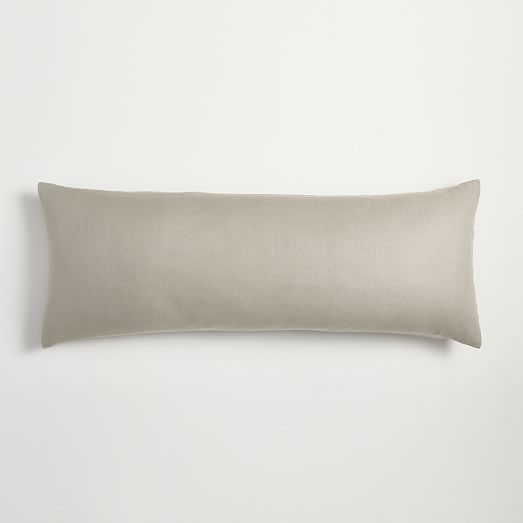 European Flax Linen Body Pillow Cover | West Elm