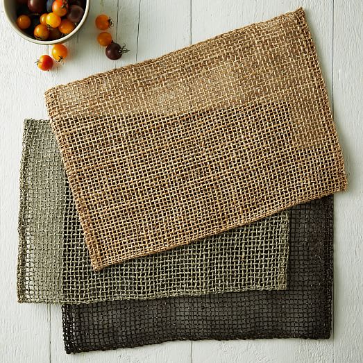 Handwoven Abaca Placemats (Set of 2) West Elm