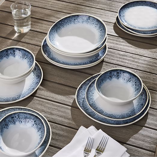 Reactive Glaze Melamine Outdoor Dinnerware Collection West Elm