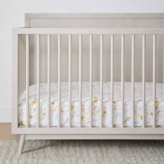Aquatic Crib Fitted Sheet West Elm