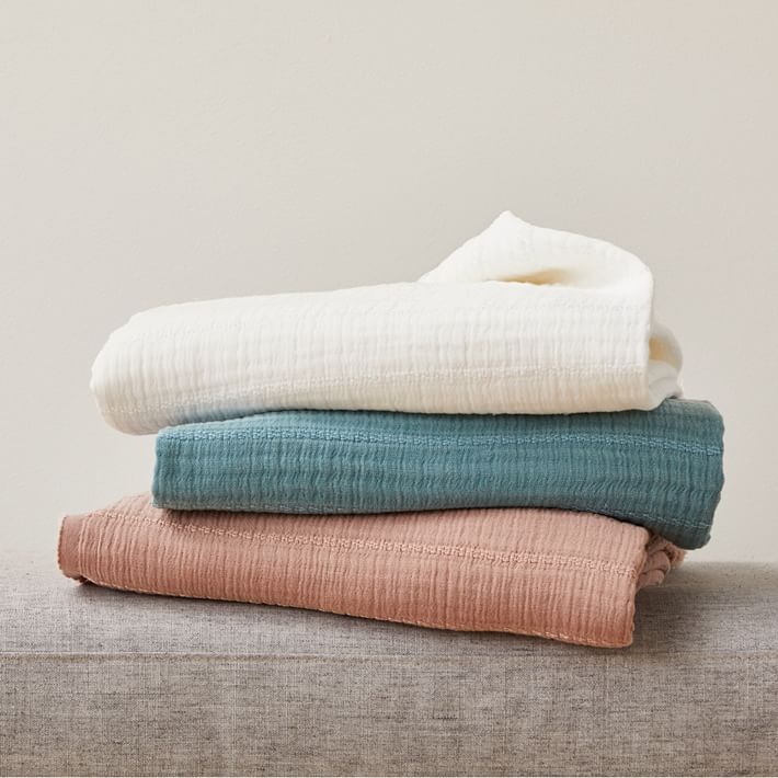 Dreamy Gauze Throw West Elm