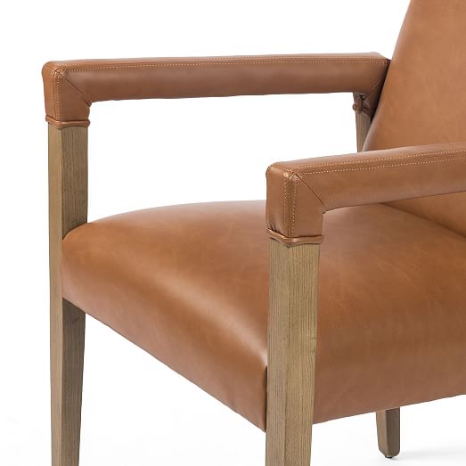 WrappedArm Leather Chair West Elm