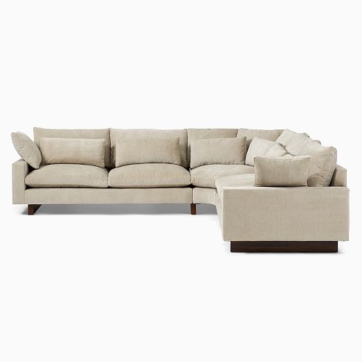 Harmony LShaped Wedge Sectional Sofa With Chaise West Elm