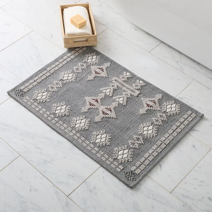 Embroidered Origins Bath Mat West Elm