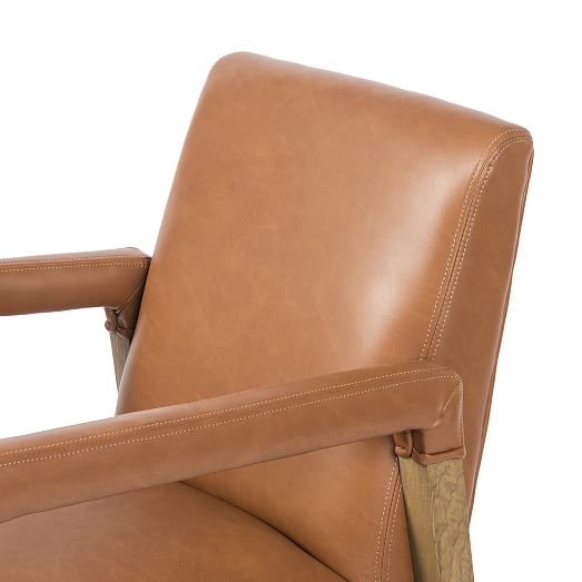 WrappedArm Leather Chair West Elm