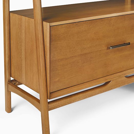 MidCentury Bookshelf w/ Drawer (38") West Elm