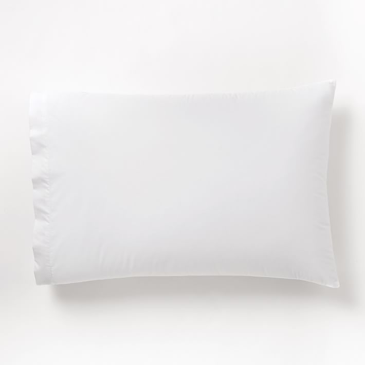 400 Thread Count Organic Cotton Percale Sheet Set - White | West Elm