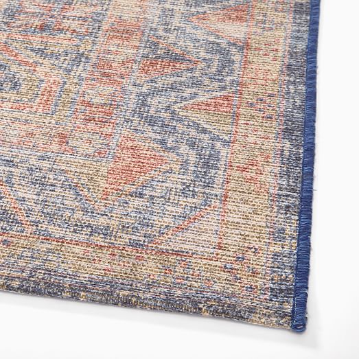 Crest Border Easy Care Rug | West Elm