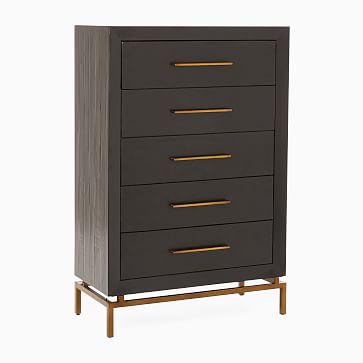 Alexa Burnished 5-Drawer Dresser (33.5