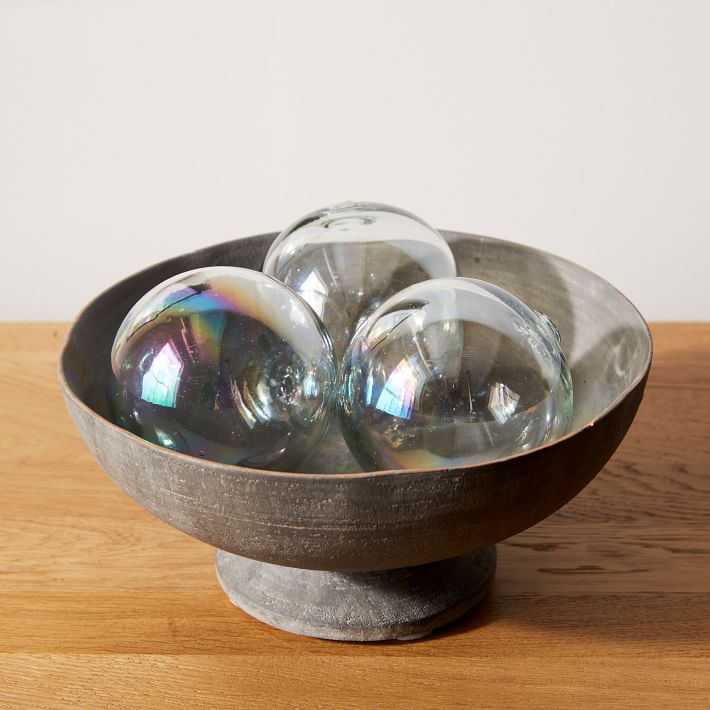 Decorative Glass Ball (2 Colors) – Linen and Flax Co.