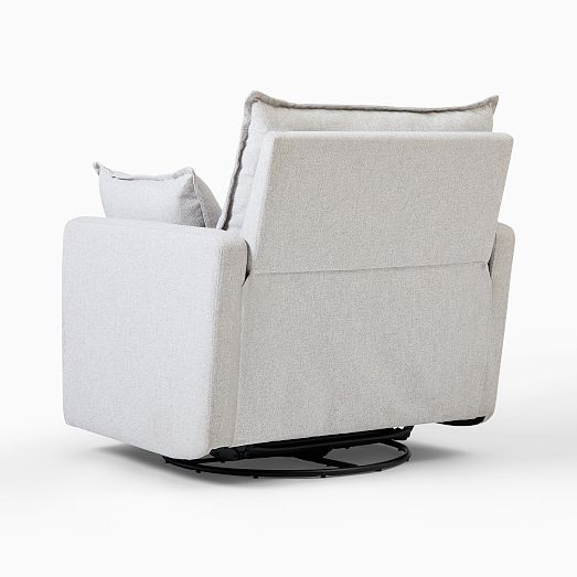 Paxton Pillow Manual & Power Swivel Glider Recliner West Elm