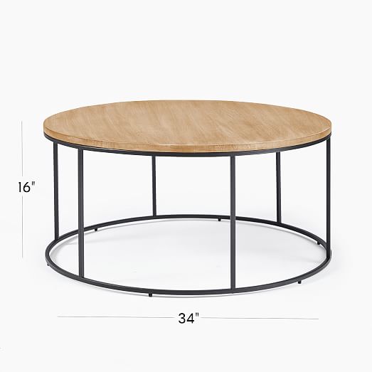 Streamline Round Coffee Table | Modern Living Room Furniture | West Elm