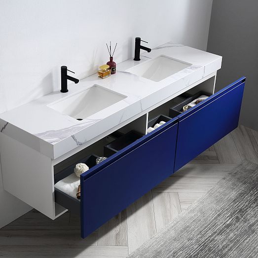 Baylor Floating Double Bathroom Vanity (48"72") West Elm