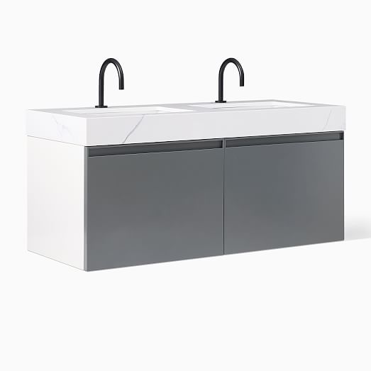 Baylor Floating Double Bathroom Vanity (48"72") West Elm